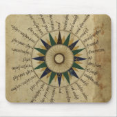Kompass-Rose des 16. Jahrhunderts Mousepad (Vorne)
