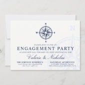 Kompass-Rose | Einladung der Nautic Engagement Par (Vorderseite)