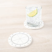 Kompass-Rose Getränkeuntersetzer (Seite)