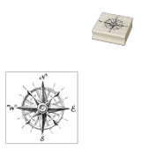 Kompass-Rose Gummistempel (Stempel)