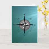 Kompass-Rose Karte (Gelbe Blume)
