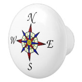 Kompass-Rose Keramikknauf (Rechts)