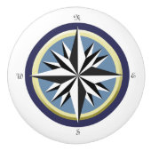 Kompass-Rose Keramikknauf (Vorderseite)