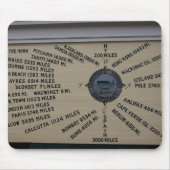 Kompass-Rose Mousepad (Vorne)