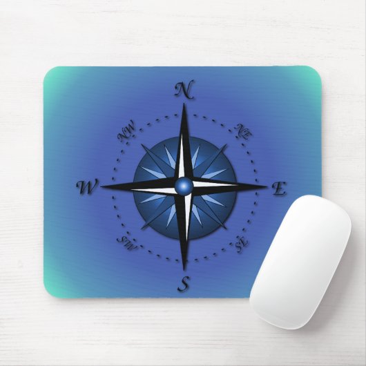 Kompass-Rose Mousepad (Mit Mouse)