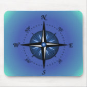 Kompass-Rose Mousepad (Vorne)