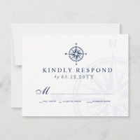 Kompass-Rose | Nautical Wedding RSVP
