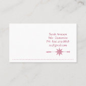 Kompass-Rose-Pfeil Visitenkarte (Rückseite)