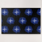 Kompass-Rose Puzzle (Horizontal)