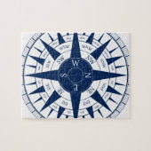 Kompass-Rose Puzzle (Horizontal)