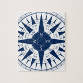 Kompass-Rose Puzzle (Vertikal)