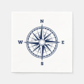 Kompass-Rose Serviette (Vorderseite)