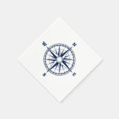Kompass-Rose Serviette (Ecke)