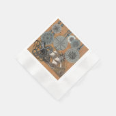 Kompass-Rose Vintages Nautical Octopus-Schiff Serviette (Ecke)