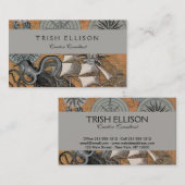 Kompass-Rose Vintages Nautical Octopus-Schiff Visitenkarte (Vorne/Hinten)