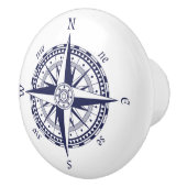 Kompass-Rosen-Blau Keramikknauf (Rechts)