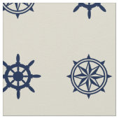 Kompass-Rosen-Schiffs-Radmustergewebe Stoff (Nahaufnahme)
