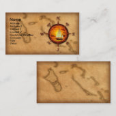 Kompass-Rosen-Segeln Visitenkarte (Vorne/Hinten)