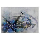 KOMPASS, Schneidplatte Schneidebrett (Vorderseite)