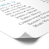 Kompass Sitzkarte drucken. Nautische Hochzeit Poster (Ecke)