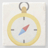 Kompass Steinuntersetzer (Vorderseite)