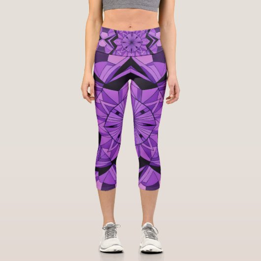 Kompass-Stern Capri Leggings (Vorderseite)