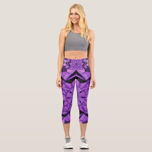 Kompass-Stern Capri Leggings (Vorderseite)