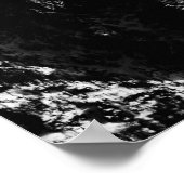 Kompass-Sternemblem monogramm dramatische Berge Poster (Ecke)