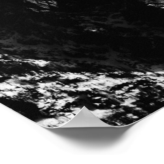 Kompass-Sternemblem monogramm dramatische Berge Poster (Ecke)