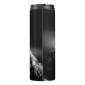 Kompass-Sternemblem monogramm dramatische Berge Thermosbecher (Rückseite)