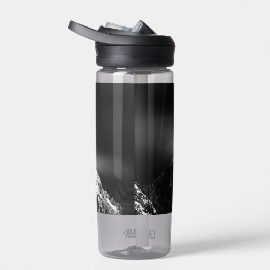 Kompass-Sternemblem monogramm dramatische Berge Trinkflasche (Rechts)