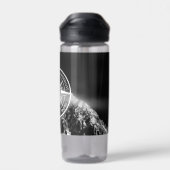 Kompass-Sternemblem monogramm dramatische Berge Trinkflasche (Rückseite)