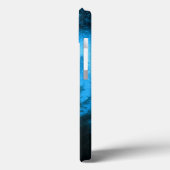 Kompass-Sternemblem Monogramm Nebel in Fichtenwald Case-Mate iPhone Hülle (Rückseite / Links)