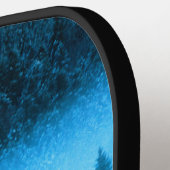 Kompass-Sternemblem Monogramm Nebel in Fichtenwald Pickleball Schläger (Linke Seite)