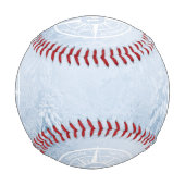 Kompass-Sternemblem monogramm Winterfichtenwald Baseball (Vorderseite)