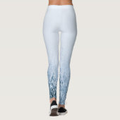 Kompass-Sternemblem monogramm Winterfichtenwald Leggings (Rückseite)