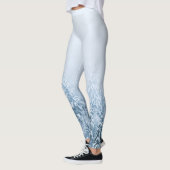 Kompass-Sternemblem monogramm Winterfichtenwald Leggings (Links)