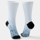 Kompass-Sternemblem monogramm Winterfichtenwald Socken (Gewinkelt)