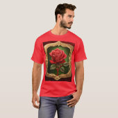 Kompass-T - Shirt für Rose im Tattoo-Stil (Vorne ganz)