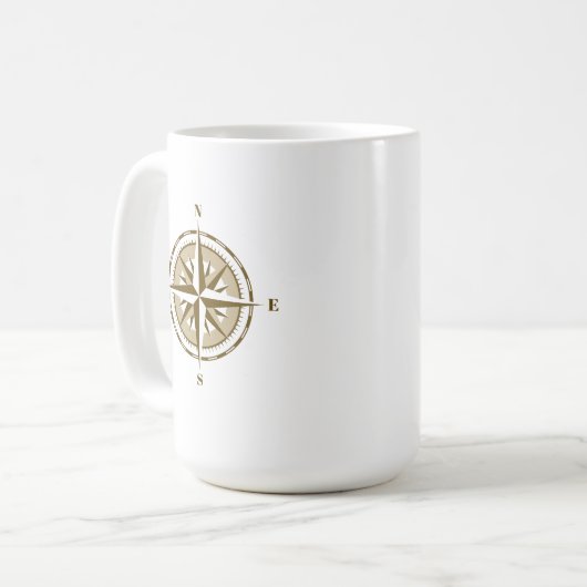 Kompass-Tasse Kaffeetasse (Vorderseite Links)