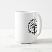 Kompass-Tasse Kaffeetasse (VorderseiteRechts)