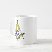 Kompass und Quadrat Kaffeetasse (Vorderseite Links)