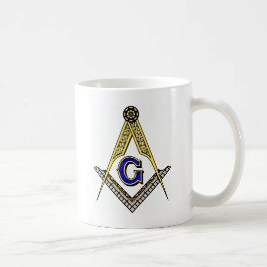 Kompass und Quadrat Kaffeetasse (Rechts)