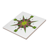 Kompass verdrehter Entwurf Fliese (Seite)