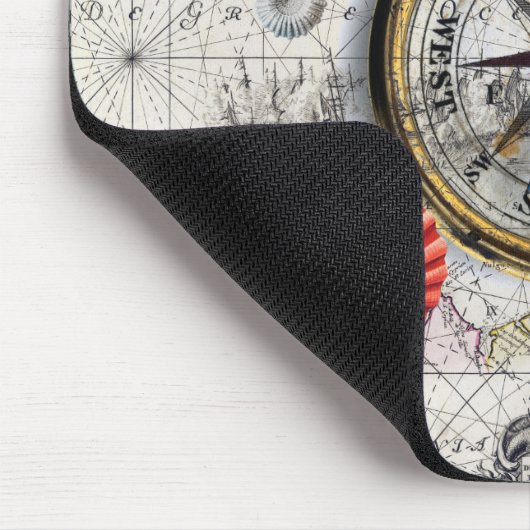 Kompass Vintag Nautic Mousepad (Ecke)