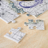 Kompass Vintage Nautical Puzzle (Seite)