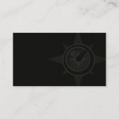 Kompass-Visitenkarte-Schablone Visitenkarte (Rückseite)