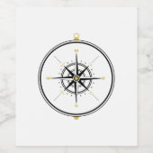 Kompass Weinetikett (Einzelnes Label)