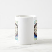 Kompass-Wolken Kaffeetasse (Mittel)