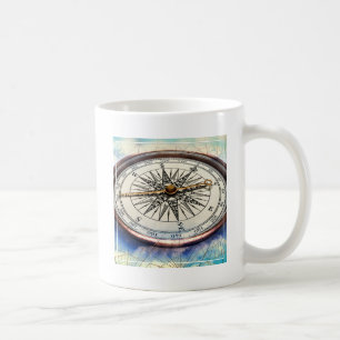 Kompass-Wolken Kaffeetasse